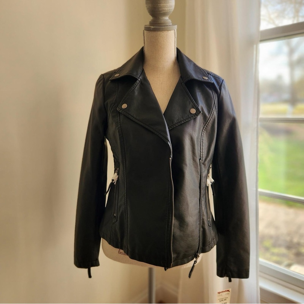 Max Studio Faux Leather Jacket